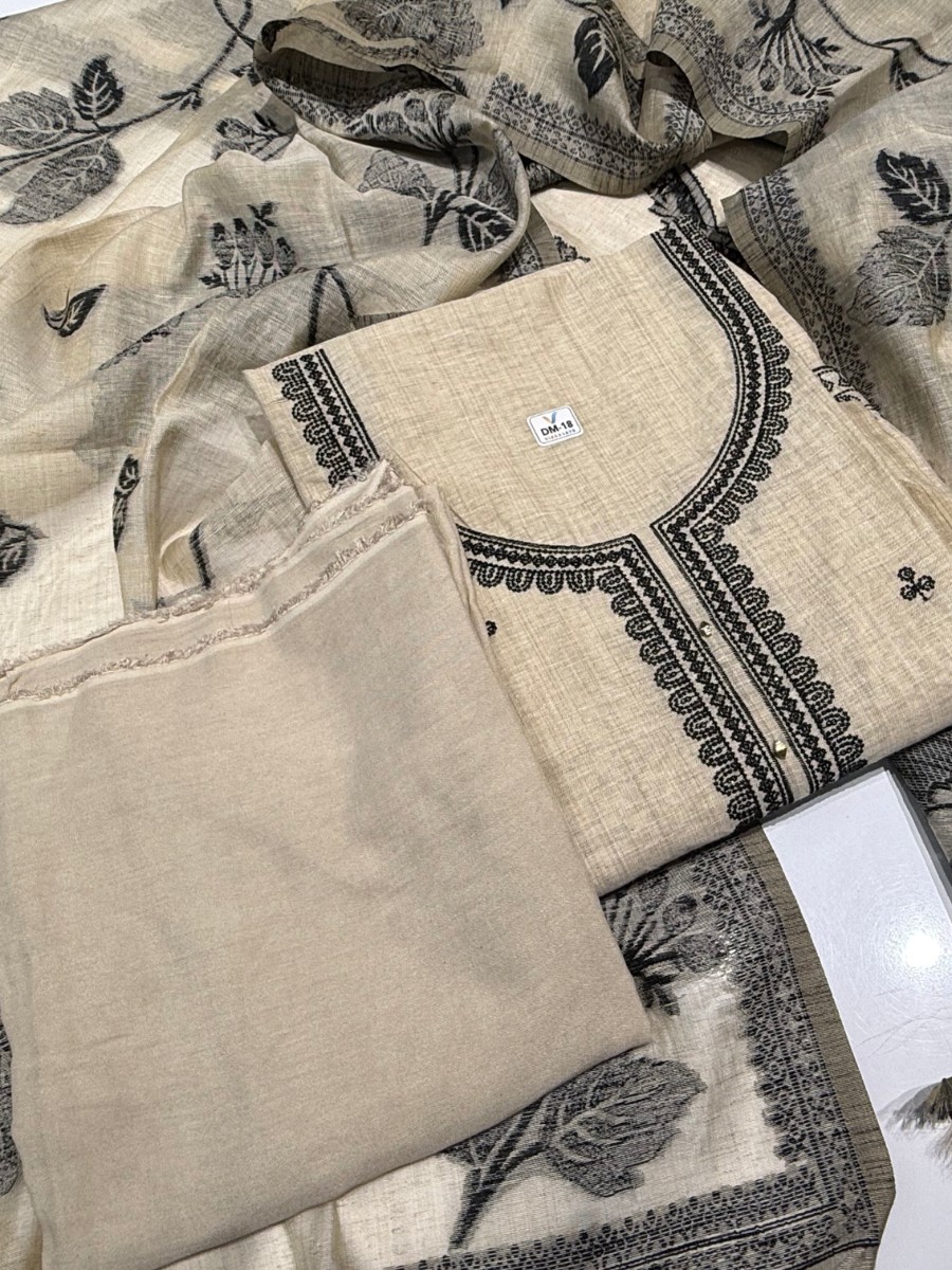Linen Unstitched Dress Material